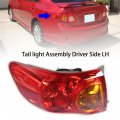 Labwork Left Driver Side Lh Tail Light Lamp Assembly Replacement For 2009 2010 Toyota Corolla Outer Rear 8156002460 To2800175