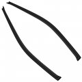 Side Window Deflectors For 1996-2000 Honda Civic Outside Mount Rain Guards With Smoked Tint And Acrylic Material 2 Piece Set 