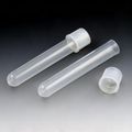 Globe Scientific 110158 Polystyrene Culture Tube With Attached Dual Position Cap Sterile 14ml Capacity 17mm Dia 100mm Height 