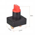Uxcell Rotary Battery Disconnect Switch Isolator Cut Off Power Dc 12-24v 100a On Off For Boat Marine Van Truck