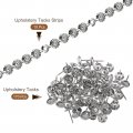 Uxcell 10pcs Upholstery Tacks Strips 1meter Flower Decorative Nail Trims For Sofa Headboard Chair Furniture With Nails 11mm