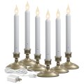 Xodus Innovations Fpc1370p-6 Electric Led Plug-in Flameless Window Candle With New Hot Spot Technology And Dusk To Dawn Sensor 