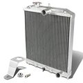 Honda Civic Eg Mt Manual Transmission 2-row Dual Core Aluminum Radiator W Stay Mount Bracket Silver