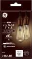 Ge Lighting Vintage Edison Style Led Bulbs 6 Watt 60 Equivalent Warm Candle Light Clear Glass Medium Base Dimmable 2 Count Pack