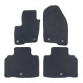 Velour Floor Mats For Lincoln Nautilus 2019 2023 And Mkx 2016 2018 Custom Fit Black Carpet Liners Anti Slip All Season Full Set 