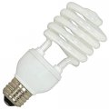 Satco S7235 20-watt Medium Base T2 Mini Spiral 4100k 120v Equivalent To 75-watt Incandescent Lamp For Enclosed Fixtures