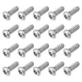 20pcs 6-32 X 3 8 Torx Security Machine Screws 304 Stainless Steel Button Head Bolt Tamper Resistant For Anti-theft Proof Silver 