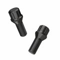 20pcs Locking Spline Black 12x1 5 Lug Bolts With Socket Key 26mm Oem Shank Length Cone Seat Compatible Bmw 128i 135i 318i 320i