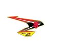 Tank Shroud Graphic For Suzuki Rmz250 2010 To 2014 And Rmz450 2008 Yellow Modern Style Model 13-05434 Includes Both Sides 
