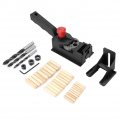38pcs Set Drill Guide Mootea Wood Dowel Straight Hole Drilling Woodworking Carpentry Positioner Locator Tool