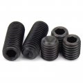 M4-0 7 X 8mm Black Hex Socket Set Grub Screws Headless Cup Point Flat Bolt Internal Drive Alloy Steel Grade 12 9 Carbon For 