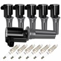 Aintier Ignition Coil Coils Iridium Spark Plugs Dg528 For Lincoln Jaguar Ls S-type V6 3 0l