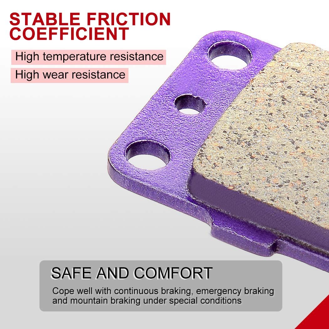 3 Pair Carbon Fiber Brake Pads For Honda Rancher 420 2009 2015 Front And Rear Fa373 Fa84