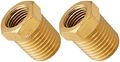 Vixen Horns 1 4 Npt Male To 8 Female Brass Thread Reducer Fitting For Train Air Horn Tanks Bundle Of Two Fittings Vxa1418-2 
