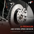 A-premium Abs Wheel Speed Sensor Compatible With Bmw Models 325xi 330xi 2001-2005 Front Driver And Passenger Side 2-pc Set