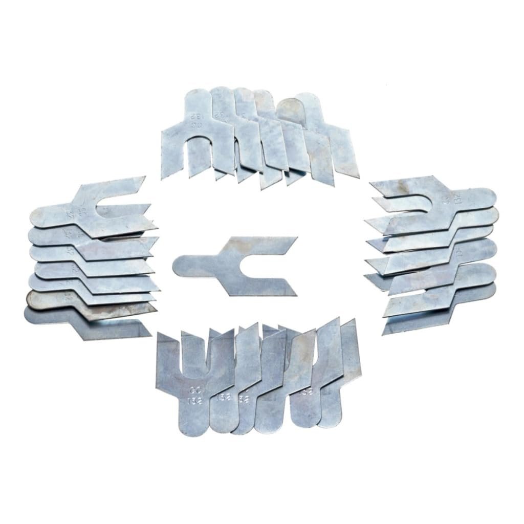 Alignment Shim For 1990 1991 1992 Cadillac Brougham Nylon Silver 50 Pieces 0 03 Thickness Front Position