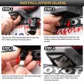 Vipmotoz Full Led License Plate Light For 2007-2018 Jeep Jk Wrangler 6000k Diamond White Tag Lamp Assembly Replacement