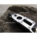 Lseqow Pocket Screwdriver Multifunctional Keychain Tools Mini Edc Outdoor Camping Portable With Led Flashlight For