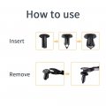 Kemimoto 200 Pcs 8mm Universal Plastic Push Clips Push-type Nylon Bumper Fastener Rivet Expansion Screws Replacement Compatible