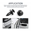 Kemimoto 200 Pcs 8mm Universal Plastic Push Clips Push-type Nylon Bumper Fastener Rivet Expansion Screws Replacement Compatible