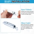 Slide Entry Slam Latch 2 Pack 4 6 In Automatic Spring Door Bolt Lock Zinc Plated Iron Cabinet Hardware For Industrial And Home