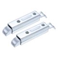 2 Pcs Slide Entry Slam Latch 4 6 Inch Automatic Spring Door Bolt Lock Zinc Plated Iron Cabinet Hardware Latches For Industrial 