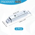 Slide Entry Slam Latch 2 Pack 4 6 In Automatic Spring Door Bolt Lock Zinc Plated Iron Cabinet Hardware For Industrial And Home