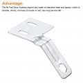 Uxcell Bifold Door Hardware 4-pack Bi-fold Surface Aligner Closet Repair Part Kit For Sliding Wardrobes Folding Door Silver