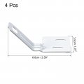 Uxcell Bifold Door Hardware 4-pack Bi-fold Surface Aligner Closet Repair Part Kit For Sliding Wardrobes Folding Door Silver