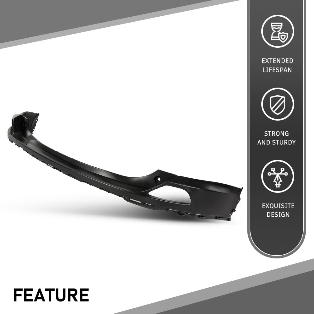 Rear Upper Bumper Cover For Toyota Rav4 2016 2017 2018 W O License Plate Provision Parking Aid Sensor Hole Tow Hook 521590r914
