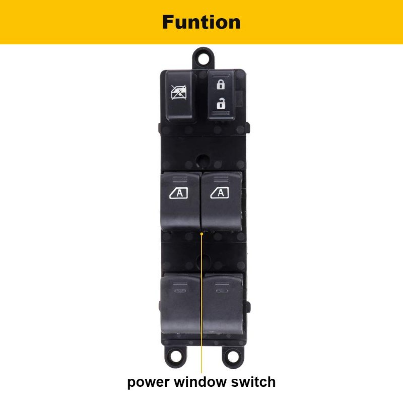 Power Window Switch Driver Side Master Control For 2007 2012 Nissan Pathfinder Replaces 25401zl10a Abs Material Plug In Mount