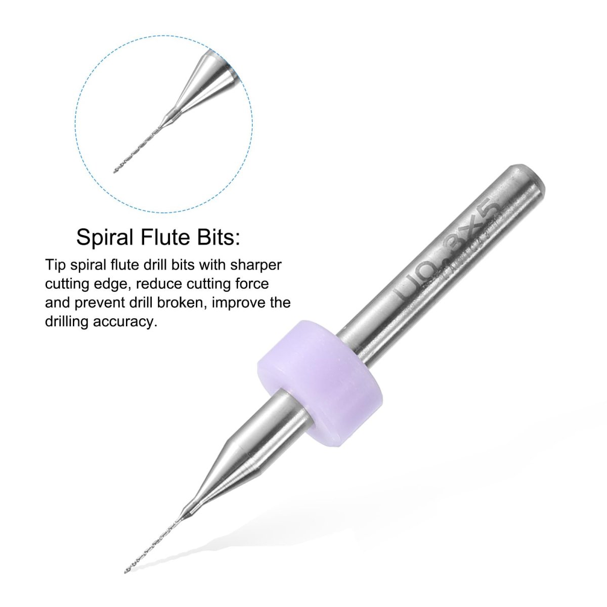 Pcb Drill Bits 0 3mm Tungsten Carbide Rotary Tool Jewelry Cnc Engraving Print Circuit Board Micro 1 8 Inch Shank 5 Pcs