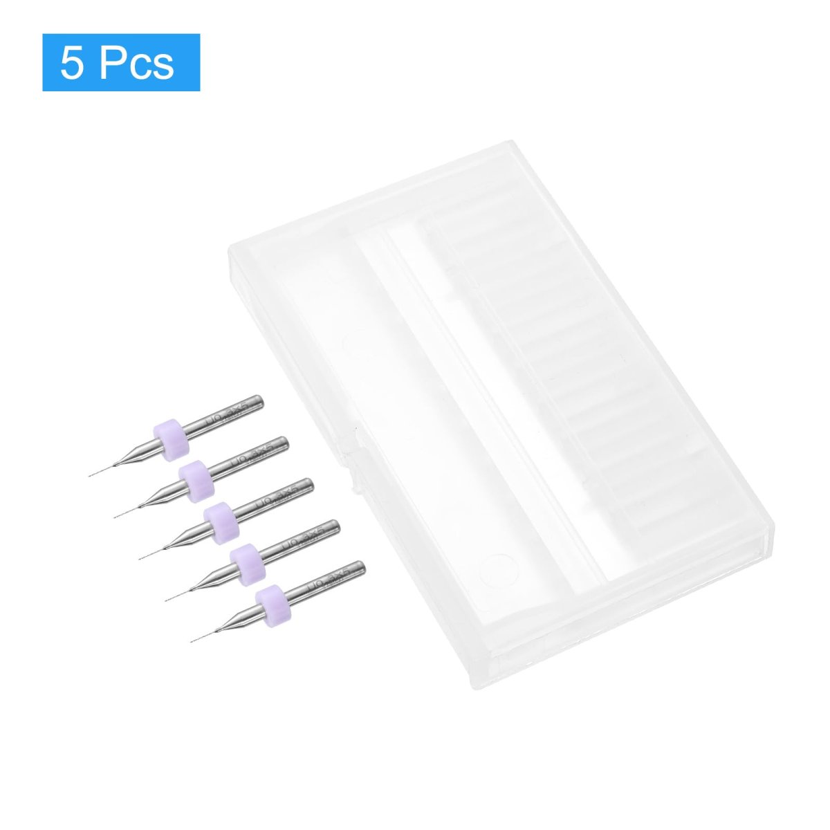 Pcb Drill Bits 0 3mm Tungsten Carbide Rotary Tool Jewelry Cnc Engraving Print Circuit Board Micro 1 8 Inch Shank 5 Pcs