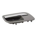 Rear Interior Door Handle Pair For Chevy Avalanche 2007 2013 Driver And Passenger Side Chrome Lever With Gray Bezel Replaces
