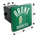 Bronx Community College Broncos Logo Tow Trailer Hitch Cover Plug Insert 2