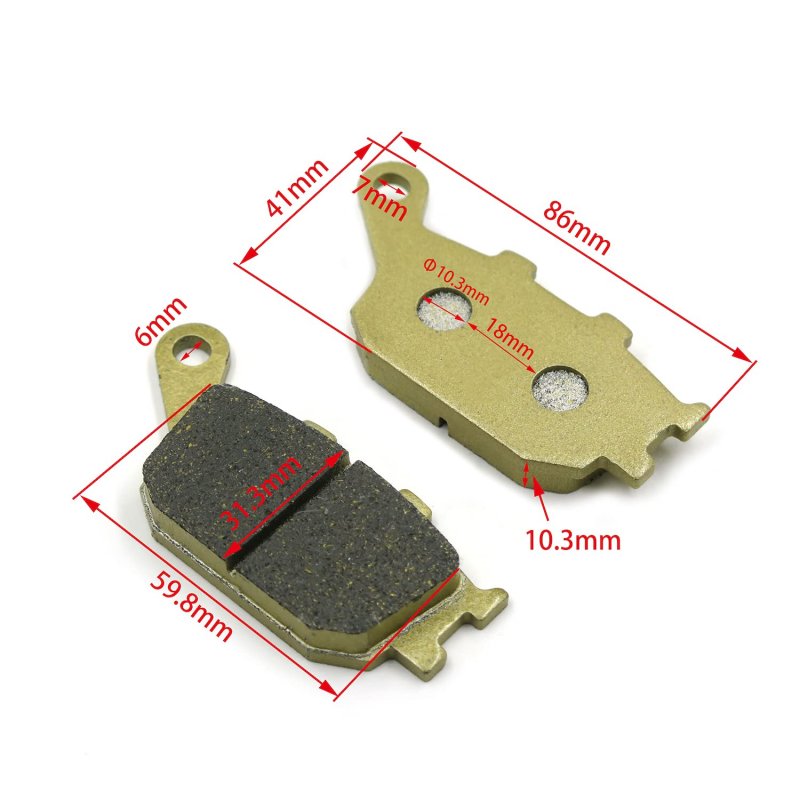 Httmt Disc Brake Pad Set For Fz800n Yzf-r1 Le 1000 Limited Edition