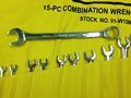 15 Piece 6-24 Mm Combination Wrench Set Alloy Steel Model 7023-0006 