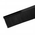 Uxcell Door Brush Bottom Sweep H-shape Aluminum Alloy Holder With 3 94-inch Black Nylon 1000mm X 120mm Approx 39 37-inch 4