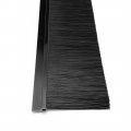 Uxcell Door Brush Bottom Sweep H-shape Aluminum Alloy Holder With 3 94-inch Black Nylon 1000mm X 120mm Approx 39 37-inch 4