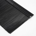 Uxcell Door Brush Bottom Sweep H-shape Aluminum Alloy Holder With 3 94-inch Black Nylon 1000mm X 120mm Approx 39 37-inch 4