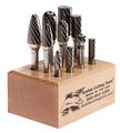 Kodiak Cutting Tools 4j-518y-jq3l Carbide Bur Set On 1 4 Shanks Assorted Pack Of 10 