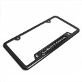 Ipick Image Compatible With Ford F-150 Lightning Real Carbon Fiber Insert Gunmetal Stainless Steel License Plate Frame