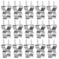 200pcs Fuse Clips Silver Plated Brass Pcb Mount Holder For 5 X 20 Mm Clamping Glass And Ceramic Tube Accessories 