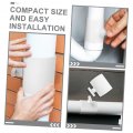 Uonlytech Draft Blocker Shut-off Valve Backdraft Damper Manual Ducting Regulating Backflow Duct Air Fan Pvc White