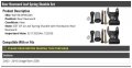 Rear Rearward Leaf Spring Shackle Set Of 2 With Hardware Compatible 2003-2010 Dodge Ram 2500
