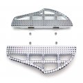 Httmt- Usmt216-119a-cd- Extended Length Dominator Shark Fin Passenger Footboard Compatible With H-d 2000-2019 Softail Deluxe