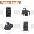 Uxcell Sun Visor Support Clip Retainer For Volkswagen Touareg 2011-2018 No 4l0859561 Holder Bracket Hanger Plastic Black Anti