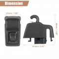 Uxcell Sun Visor Support Clip Retainer For Volkswagen Touareg 2011-2018 No 4l0859561 Holder Bracket Hanger Plastic Black Anti