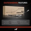 A-premium Front Driver And Passenger Brake Hydraulic Hose Compatible With Chevy Gmc Models Captiva Sport 2014-2015 Equinox 2017