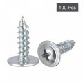 Uxcell Phillips Head Self Tapping Screws 8 X 1 2 Carbon Steel Wood Sheet Metal Screw 100pcs